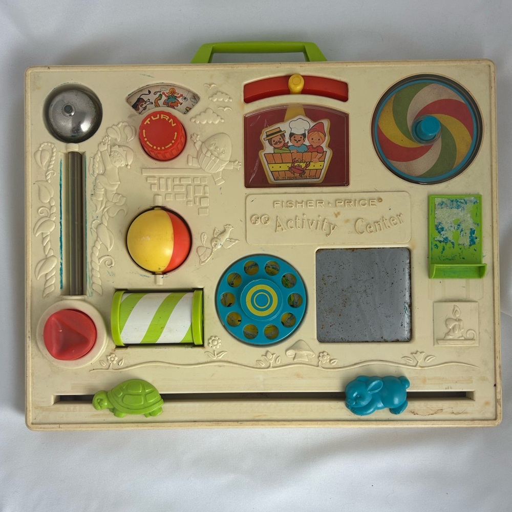 Antique Vintage 1973 Fisher Price Activity Center used cond